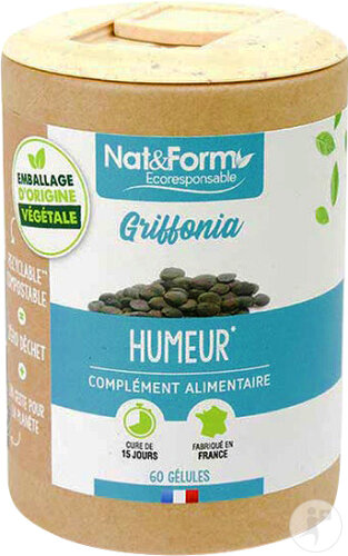 Nat&Form Griffonia 60 Gélules Écoresponsable
