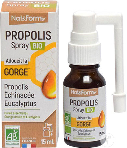 Nat&Form Propolis Spray Bio 15ml