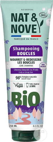 Nat&Nove Bio Shampoing Cheveux Bouclés Tube 250ml
