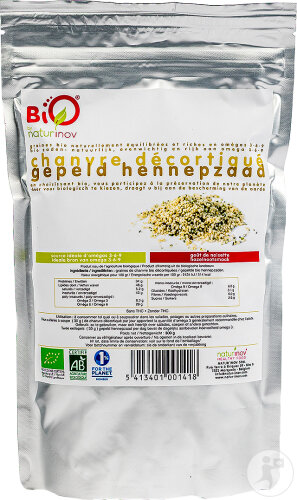 Natur'Inov Graines De Chanvre Décortiqué Bio 300g