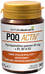 Natura Medicatrix PQQ Activ' Complément Alimentaire 30 Gélules