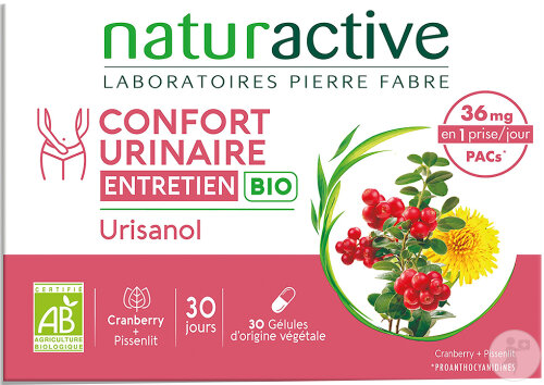 Naturactive Confort Urinaire Entretien Bio 30 Gélules