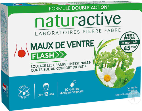 Naturactive Maux De Ventre Flash 10 Gélules
