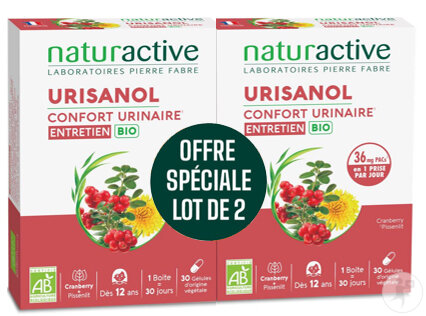 Naturactive Urisanol Confort Urinaire Entretien Bio 2x30 Gélules