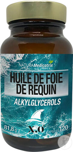 Natura Medicatrix Huile De Foie De Requin Alkylglycérols 120 Gélules