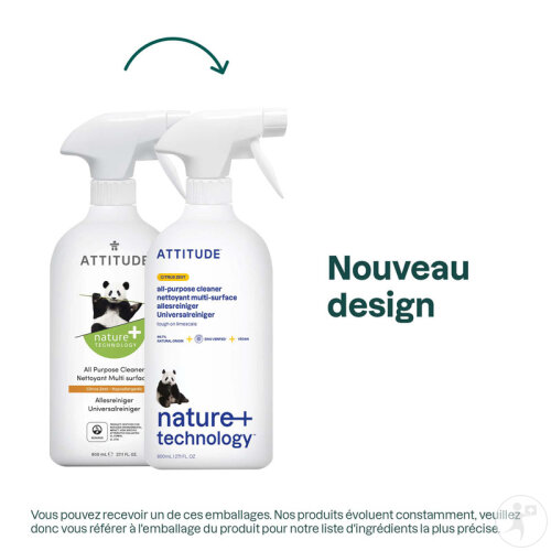 Nature + Technology Nettoyant Multi-Surfaces Zeste D'Agrumes 800ml-2