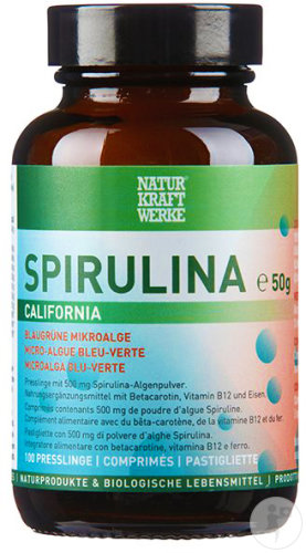 Naturkraftwerke Spirulina California Comprimés À 500mg 200 Pièces