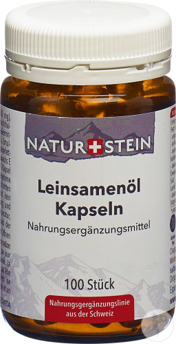 Naturstein Huile De Graines De Lin Caps Flacon Verre 100 Pièces