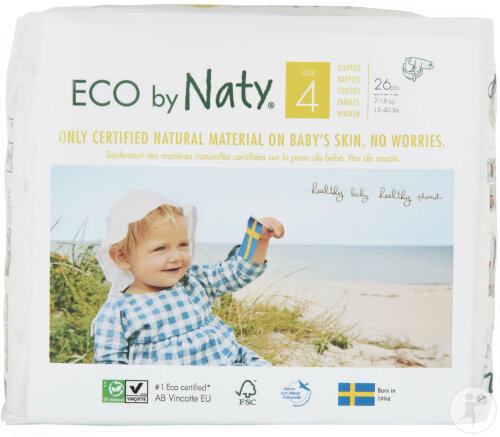 Naty Couches Taille 4 Maxi 7-18kg 26 Pièces