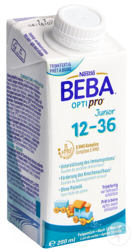 Nestlé Beba Optipro 12-36 Mois Liquide Tétrapack 200ml
