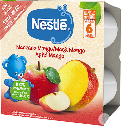 Nestlé Compote Pomme-Mangue 4x100g