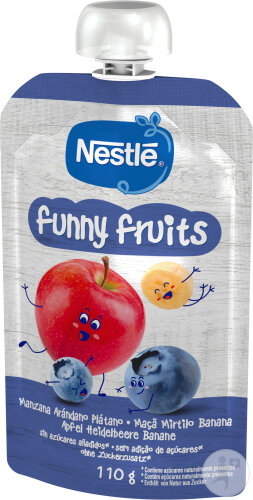 Nestlé Funny Fruits Gourde Fruitée Pour Bébés Après 12 Mois 110g