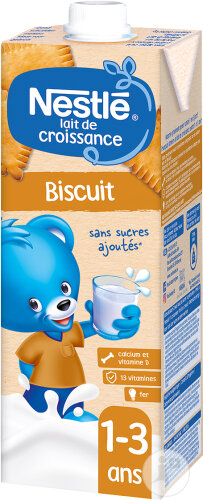 Nestlé Lait De Croissance Biscuit Bébés 1+ Ans Flacon 1l