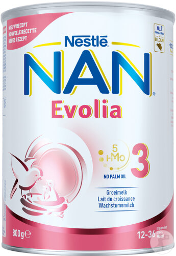 Nestlé Nan Evolia 3 Lait De Croissance Bébés 1+ An 800g