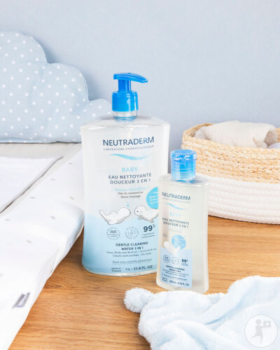 Neutraderm Baby Eau Nettoyante Douceur 3en1 Flacon 1l-3