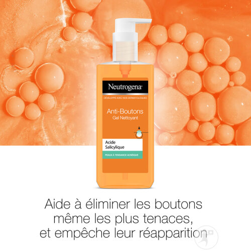 Neutrogena Anti-Boutons Gel Nettoyant Acide Salicylique Peaux À Tendance Acnéique 200ml-4