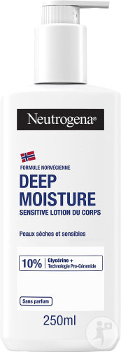 Neutrogena Deep Moisture Sensitive Lotion Du Corps Flacon-Pompe 250ml