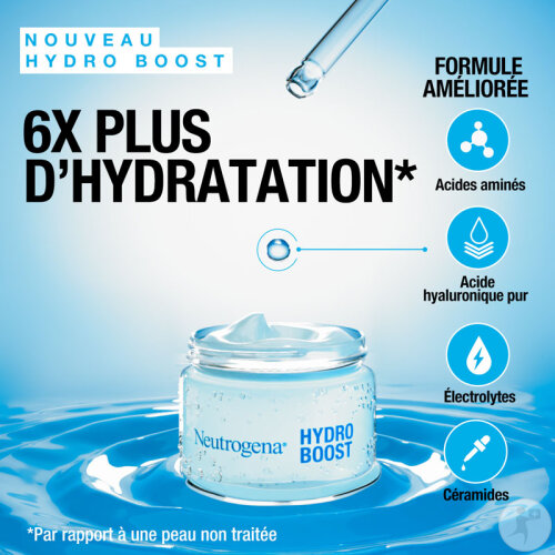 Neutrogena Hydro Boost Aqua Crème Gel-Crème Sans Parfum Peaux Sèches 50ml-3