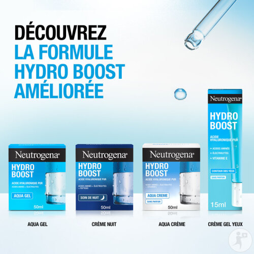 Neutrogena Hydro Boost Aqua Crème Gel-Crème Sans Parfum Peaux Sèches 50ml-8