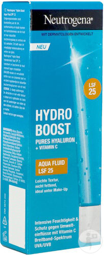 Neutrogena Hydro Boost Fluide Crème Hydratant Visage SPF25 Tube 50ml