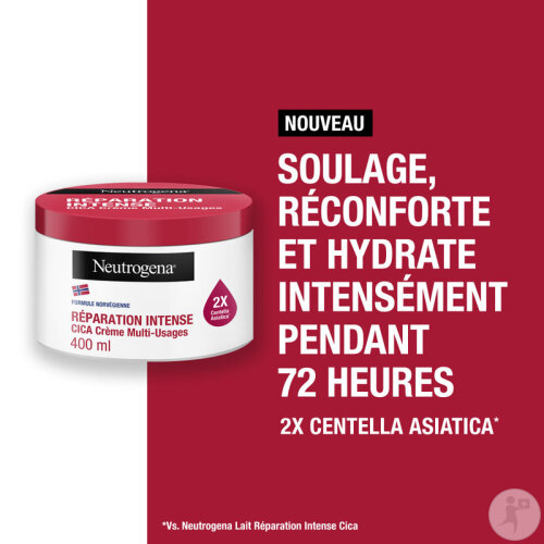 Neutrogena Réparation Intense Cica Crème Multi-Usages Flacon Pompe 400ml-2