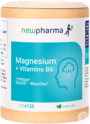 Newpharma Magnésium + Vitamine B6 Complément Alimentaire 120 Gélules NF