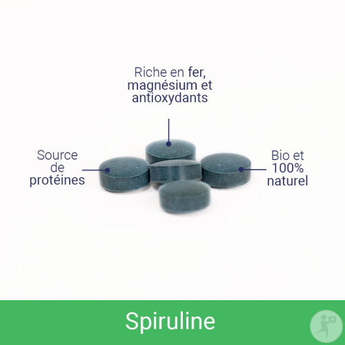 Newpharma Spiruline Bio 500mg Complément Alimentaire 180 Comprimés-2