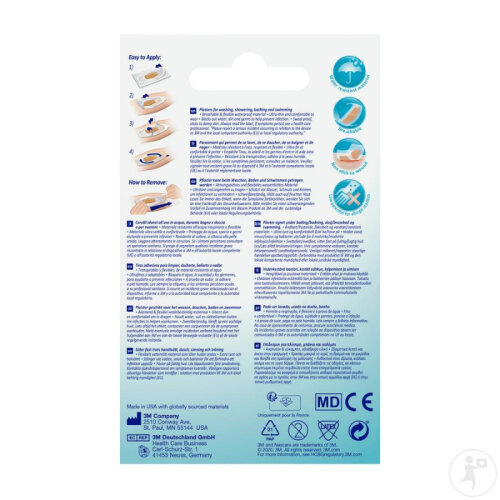 Nexcare 3M Aqua Clear Bandages Imperméables Assortiment 14 Pièces-2