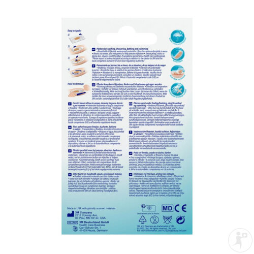 Nexcare 3M Aqua Clear Maxi Imperméable Pansement 60x88mm Pièces 5-2