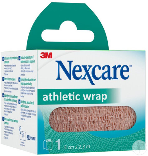 Nexcare Athletic Wrap Beige 5cm x 2,3m 1 Rouleau