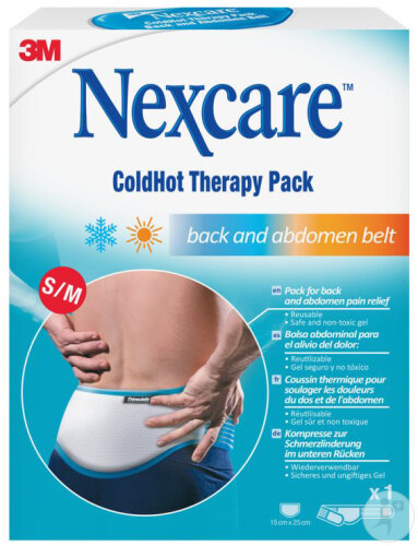 Nexcare ColdHot Therapy Pack Compresse Gel Ceinture Dorsale Et Ventrale S/M 53-100cm 1 Pièce