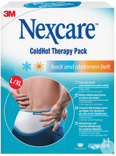 Nexcare ColdHot Therapy Pack Compresse Gel Dos Et Abdomen L/XL 100-136cm 1 Pièce