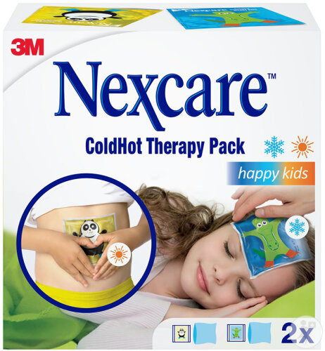 Nexcare ColdHot Therapy Pack Mini Happy Kids 12x11cm 2 Pièces