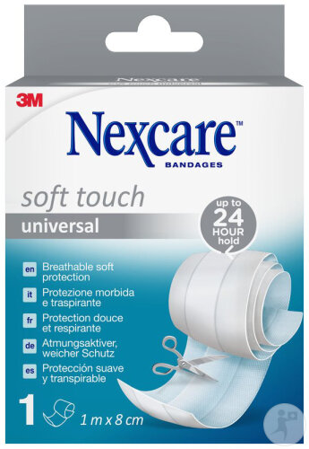 Nexcare Soft Touch Universal Band 1m x 8cm 1 Pièce