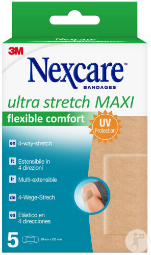 Nexcare Ultra Stretch Maxi Flexible Comfort 50x101mm 5 Pièces