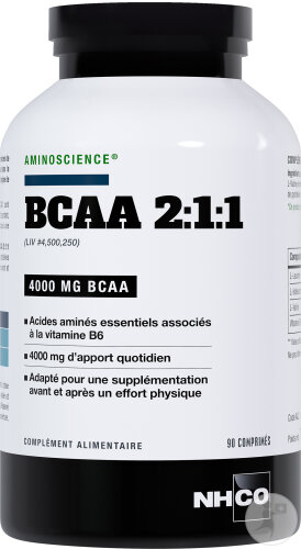 NHCO Aminoscience BCAA 2:1:1 4000mg Complément Alimentaire 90 Comprimés