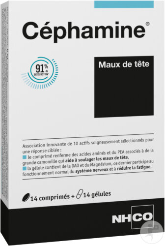 NHCO Céphamine Maux De Tête 14 Gélules + 14 Comprimés