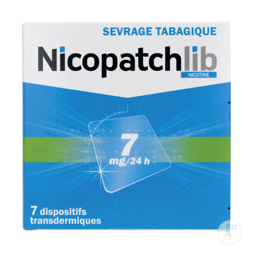 Nicopatchlib 7mg/24h Dispositifs Transdermiques Sevrage Tabagique 7 Pièces -2