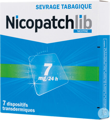 Nicopatchlib 7mg/24h Dispositifs Transdermiques Sevrage Tabagique 7 Pièces 