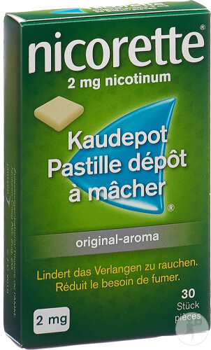 Nicorette Original Pastilles Dépôt Mâcher 2mg 30 Pièces