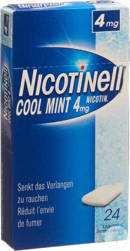 Nicotinell Gum 4mg Cool Mint 24 Pièces