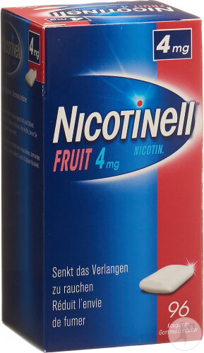 Nicotinell Gum 4mg Fruit 96 Pièces