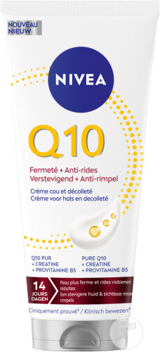 Nivea Body Q10 Crème Raffermissante + Anti-Rides Cou Et Décolleté 200ml