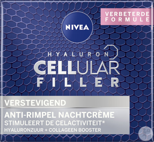 Nivea Hyaluron Cellular Filler Fermeté Soin De Nuit Anti-Rides Peaux Matures 50ml