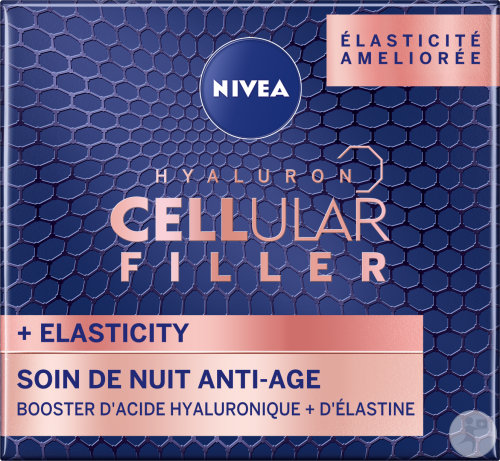 Nivea Hyaluron Cellular Filler + Elasticity Soin De Nuit Anti-Âge Peaux Matures 50ml