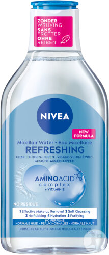Nivea MicellAIR Skin Breathe Eau Micellaire Anti-Résidu Visage Yeux Et Lèvres Peaux Normales 400ml