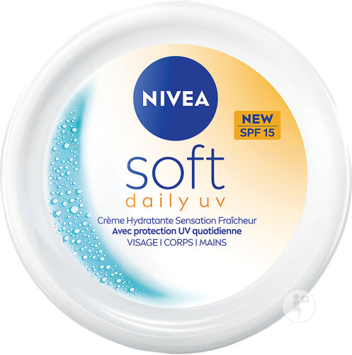 Nivea Soft Crème Visage IP15 Hydratante Fraîcheur Légère Non Grasse Pot 200ml
