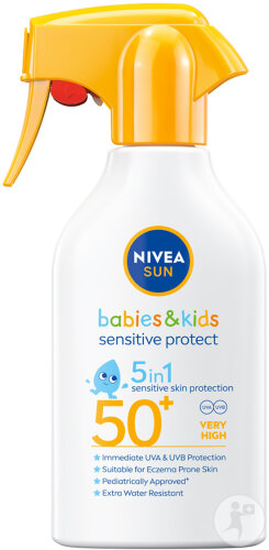 Nivea Sun Babies & Kids Sensitive Protect Trigger Spray IP50+ Crème Solaire 250ml