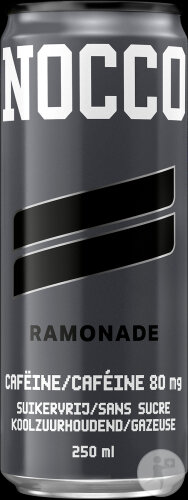 Nocco Focus Ramonade Caféine 180mg Boisson Gazeuse Sans Sucre 12x250ml