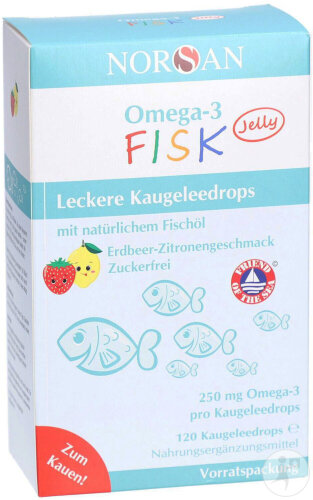 Norsan Oméga-3 Fisk Jelly 120 Pièces